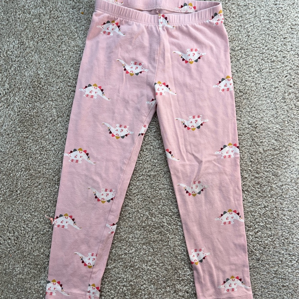 Old Navy Pink Dinosaur Print Leggings